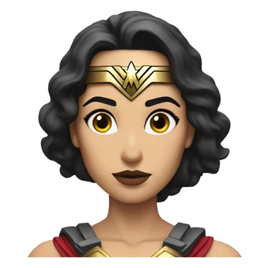 strong wonder woman thinking sticker