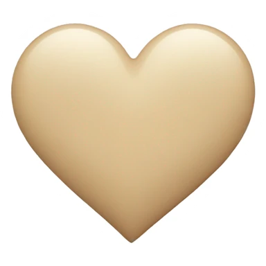 beige heart sticker