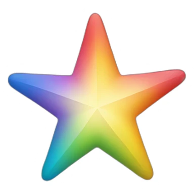 rainbow star sticker