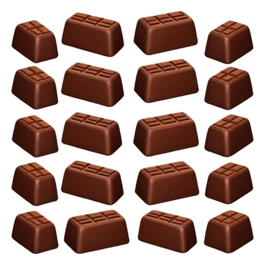 Chocolate pieces sticker