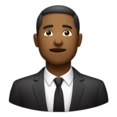 Un mec dépressif avec des coeurs noir sticker