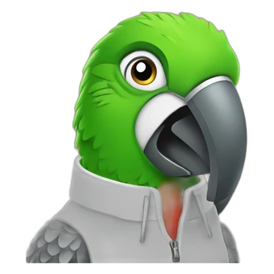 Parrot talk to phone sticker