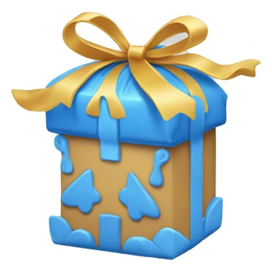 cadeaux bleu sticker