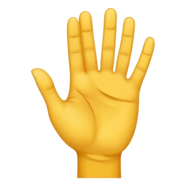 yellow hand making L sticker