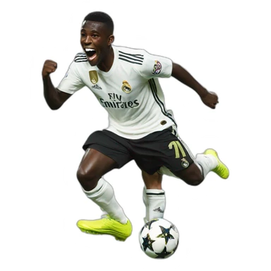 Vinicius real madrid celebrating sticker