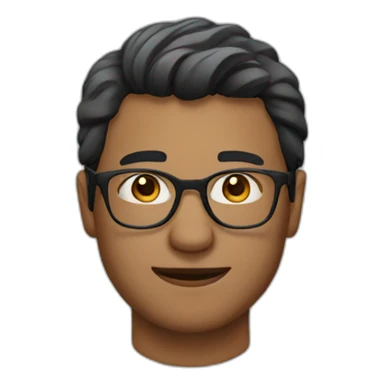 men with glasses sticker