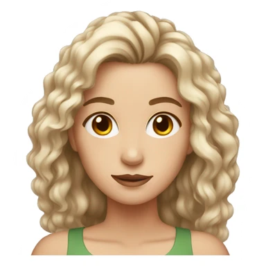 star young white women with brown hair sticker