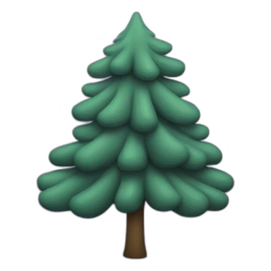purple evergreen tree sticker