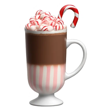 Candy cane hot chocolate  sticker