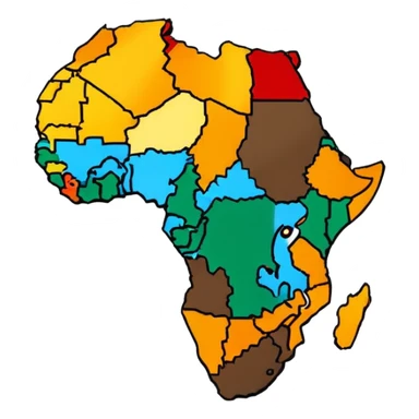 AFRICA CONTINENT sticker