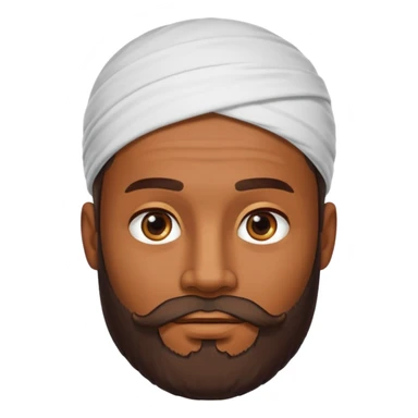 Hombre marrón bronceado con la pelada sin broncear y barba sticker