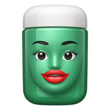 lip mask packaging green sticker