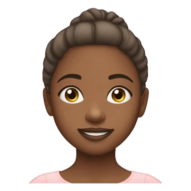 girl with little ballerina shoes sticker on the right and left side of her face sticker