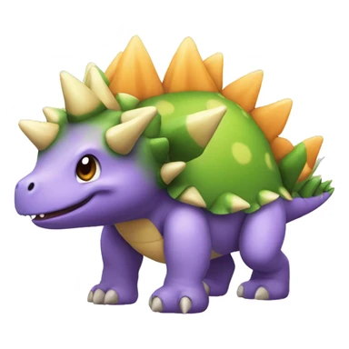 cute stegosaurus pokemon sticker