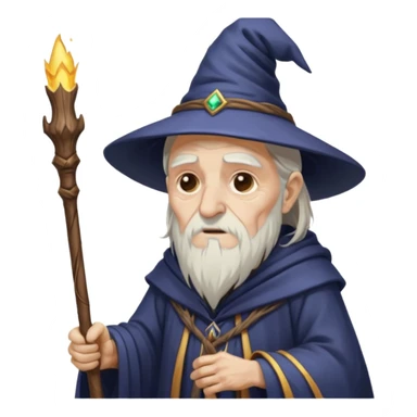 dying wizard  sticker
