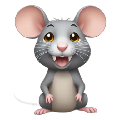 Rat qui sourie sticker