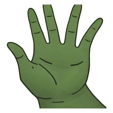 Flipping off  sticker