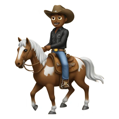 cowboy on a horse sticker