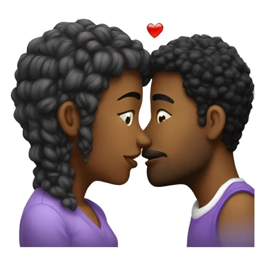 Two love kissing  sticker