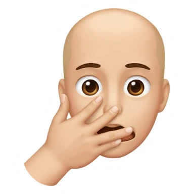 Fingers in mouth sticker