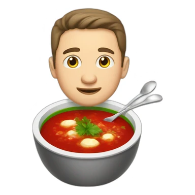 Zelenskiy eat borsch sticker