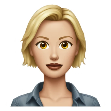 ultra realistic charlize theron wearing shirt sticker