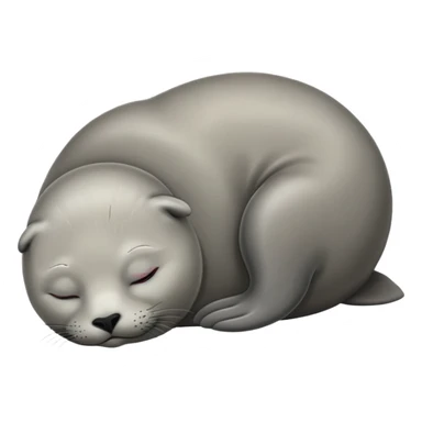 Seal sleeping sticker
