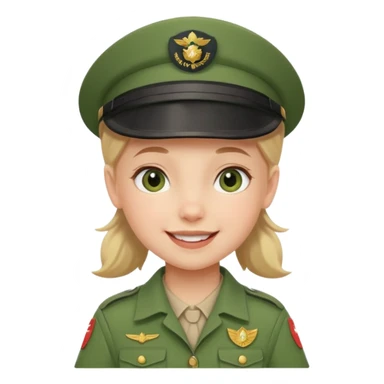 very small scout girl sticker