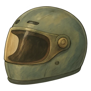 ghibli style motorcycle helmet sticker