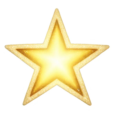 Super shiny star with light rays all around  sticker