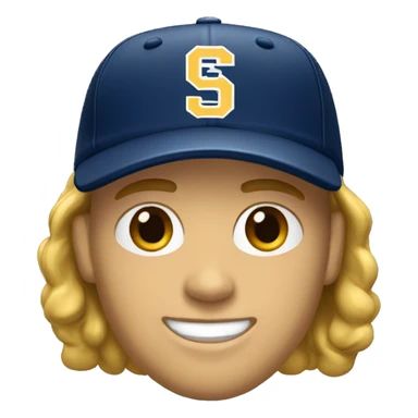 white man wearing UCSD baseball uniform sticker