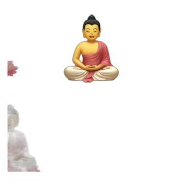 Buddha wear qi pao sticker