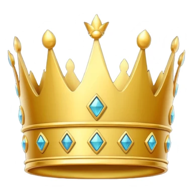 simple crown, no diamands sticker