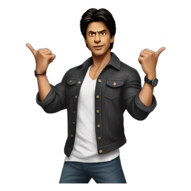 Shahrukh khan spreading his arms sticker
