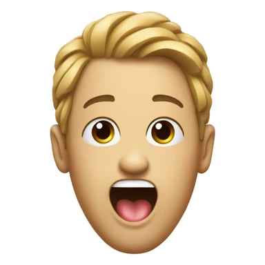 emoji shaking head with tongue out  sticker