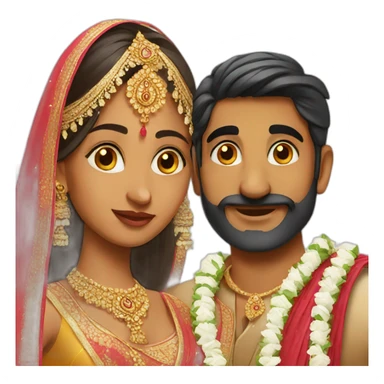 Indian wedding sticker