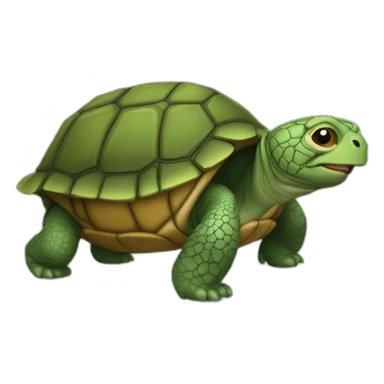 Tortue sur un singe sticker
