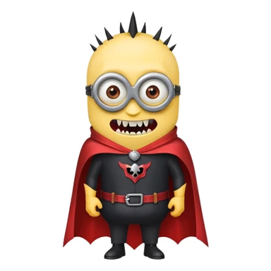 A scary minion vampire sticker