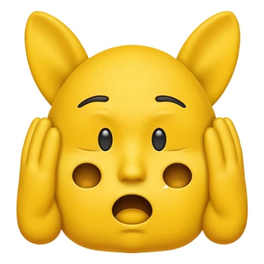 Annoyed emoji cover there ears  sticker