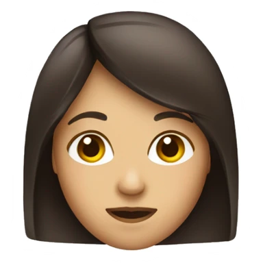 brunette palm face emoji woman sticker