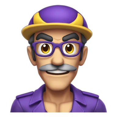 Waluigi sticker