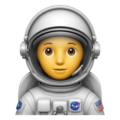 Astronaut helmet with White fiberglass material with subtle panel lines. sticker