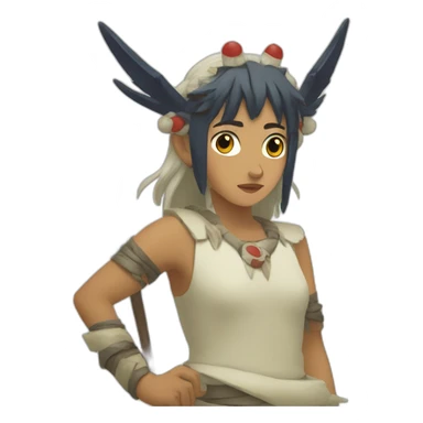 San princess mononoke sticker