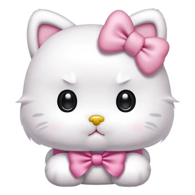 Hello kitty with puppy dog eyes sticker