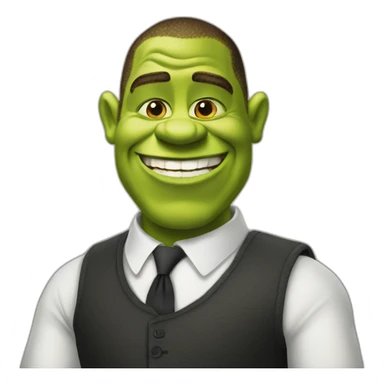 Shrek as Barack Obama sticker