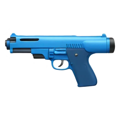Blue gun sticker