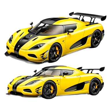 Koenigsegg Agera RS - Koenigsegg (Model Year: 2020) (Iconic colour: Yellow) sticker