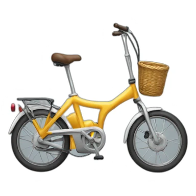 Bicicleta con motor pila sticker