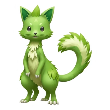 Sprigatito-Floragato-Pokémon-Fakémon-animal-fusion (full body) sticker