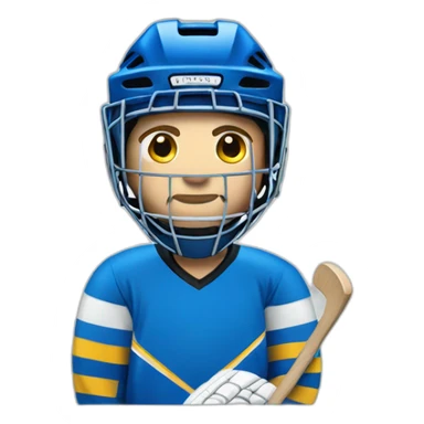 hockey goalie blue sticker